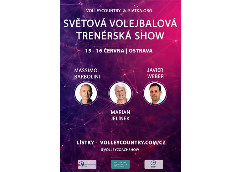 Světová trenérská volejbalová show v Ostravě 15. - 16. června 2019!